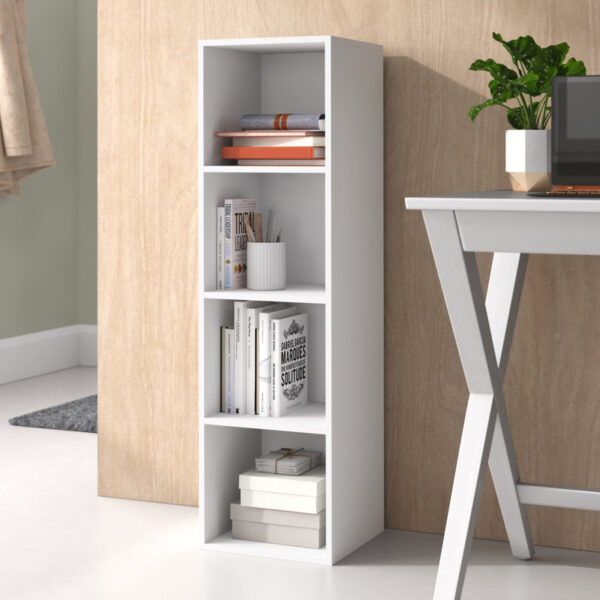 Armoire de rangement 4 cubes - Blanc