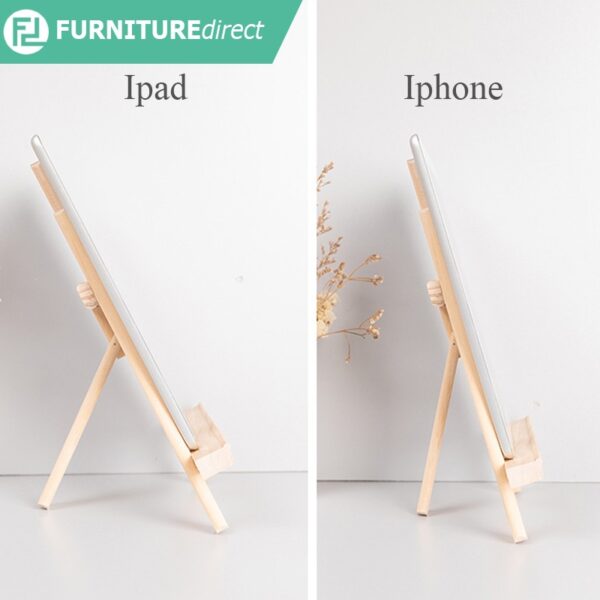 Support pour téléphone et tablette en bois de style Ins – Image 5