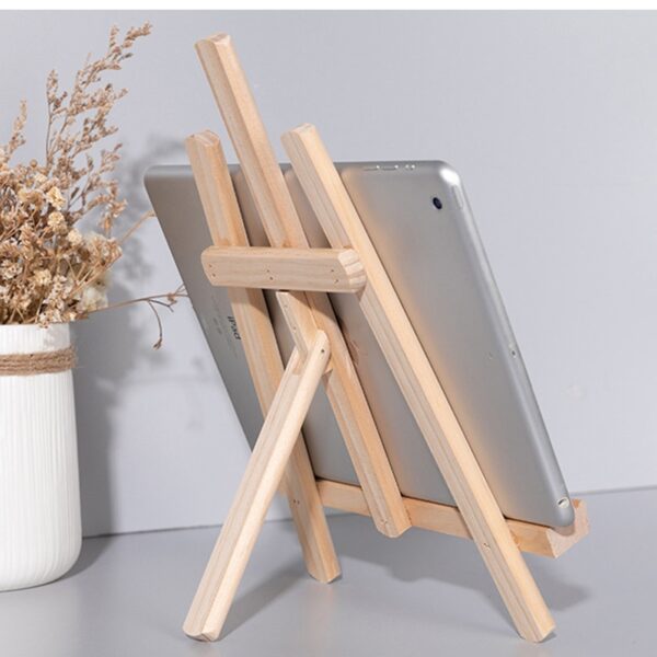 Support pour téléphone et tablette en bois de style Ins – Image 4