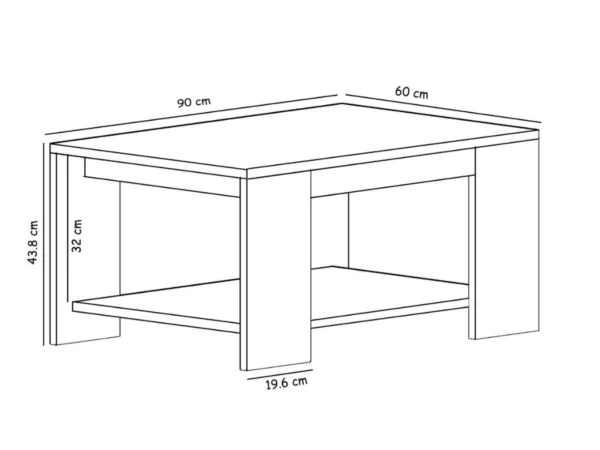 Table Basse LINA Blanc – Image 2